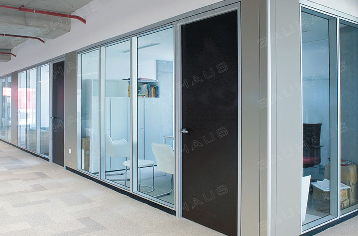All steel fire double glass