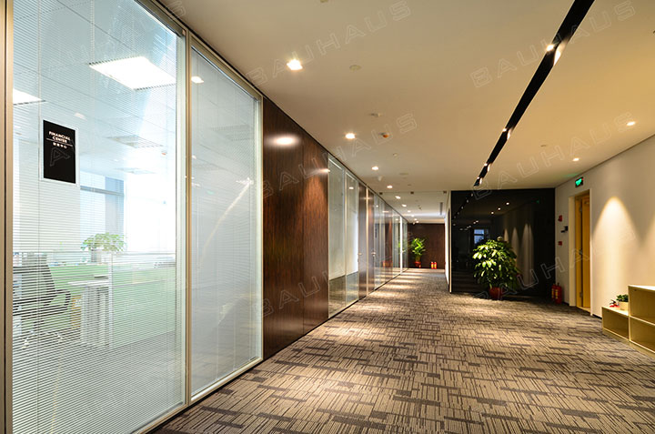 All steel fire double glass louver